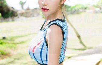 魅妍社 – 黄乐然连体衣的奢侈私拍，试问：什么是‘尺码无敌’？答案尽在这套图里！
